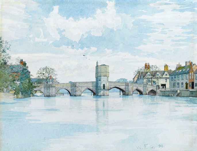 William Fraser GARDEN - The Bridge at St. Ives, Huntingdonshire | MasterArt